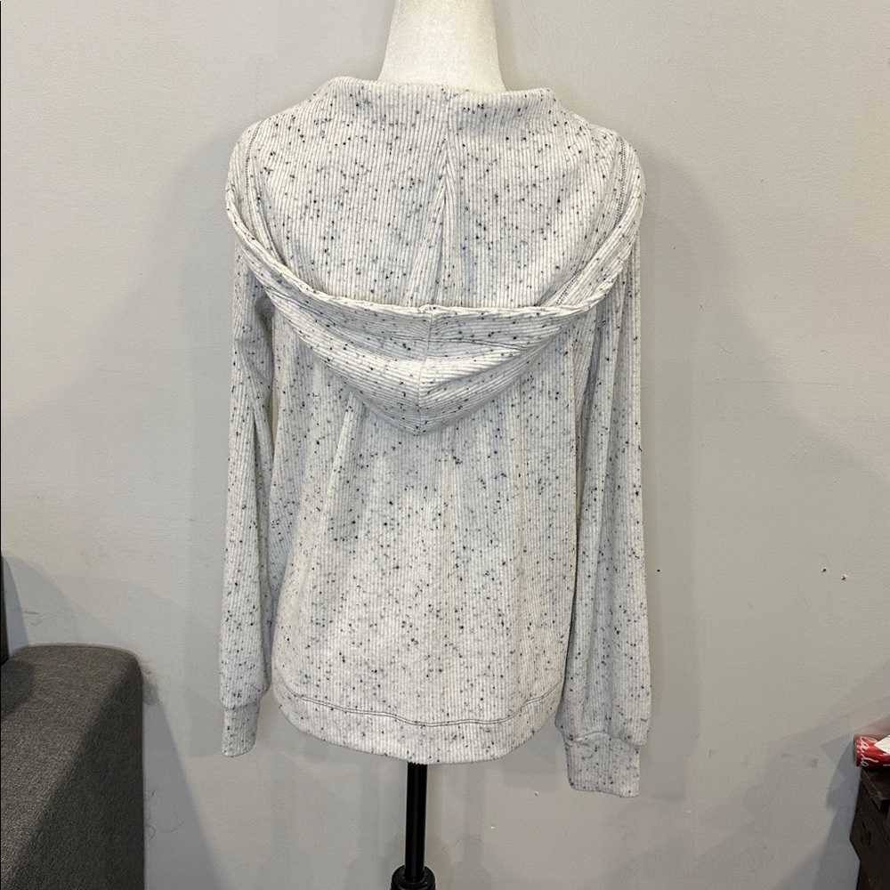 Anthropologie Saturday Sunday Speckled Zip-Up Hoodie - Picture 3 of 4
